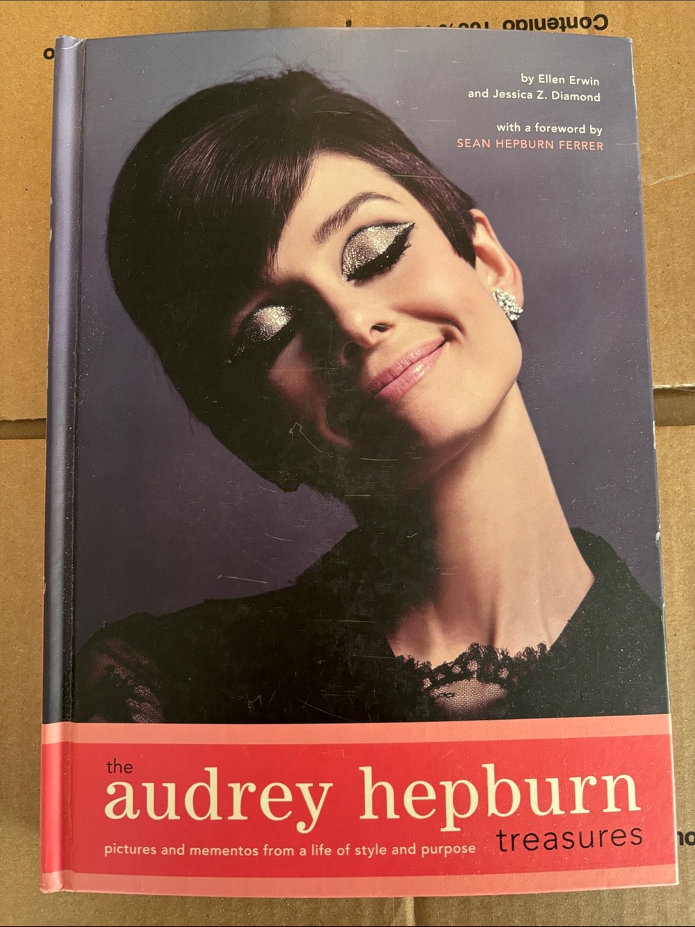 Audrey Hepburn Treasures Hardcover - Pink Cover